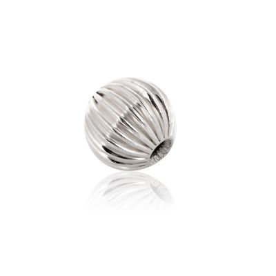 925 Sterling Silver Corrugated Bead 5mm