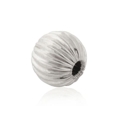 925 Sterling Silver Corrugated Bead 6mm