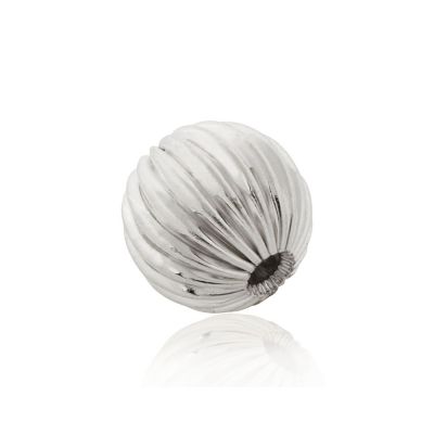 925 Sterling Silver Corrugated Bead 8mm