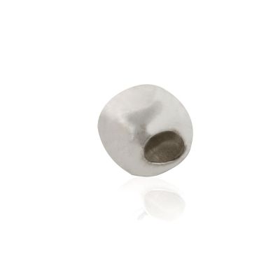 925 Sterling Silver Hammered Bead 4mm