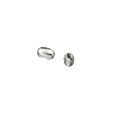 925 Sterling Silver Oval Bead 3.5/5mm 