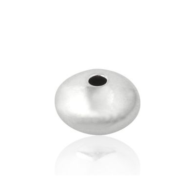 925 Sterling Silver Flat Bead 8mm