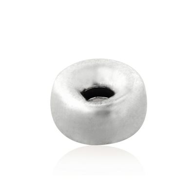 925 Sterling Silver Roundel Bead 7mm