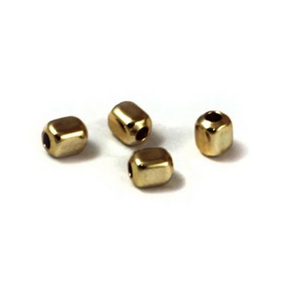 Yellow Gold Filled Square Bead 4mm