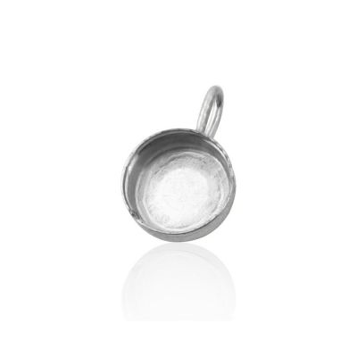 925 Sterling Silver 5mm Bezel Cup +Ring