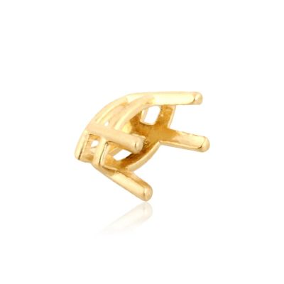 14K Yellow Gold 4 Prong Marquize Basket Cast 20Pt (6X3mm) (31281-0200-000)