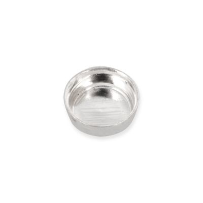 925 Sterling Silver Round Bezel Cup 3mm