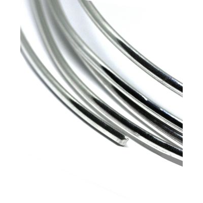 925 Sterling Silver Half Round Wire (Dimensions: 1.25mm - 5mm)