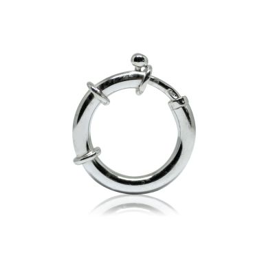 925 Sterling Silver Spring Clasp Deluxe 20mm (Tube 3mm)