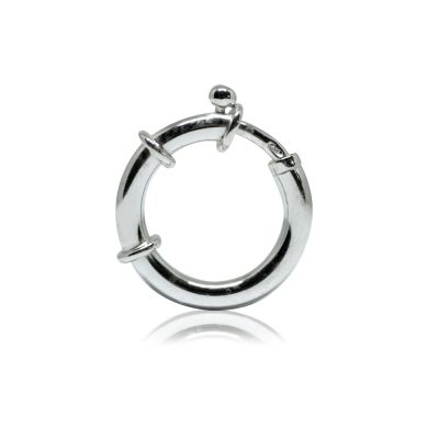 925 Sterling Silver Spring Clasp Deluxe 18mm (Tube 3mm)