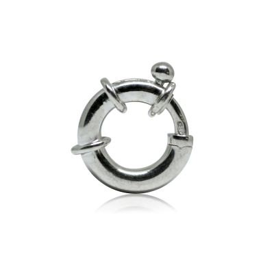 925 Sterling Silver Spring Clasp Deluxe 14mm (Tube 3mm)