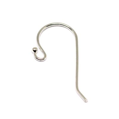 925 Sterling Silver 0.8mm Loop & 1.5mm Bead Ear Wire