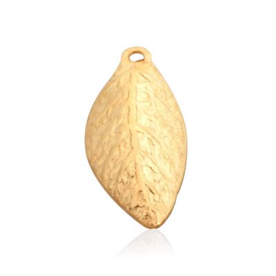 14K Gold Plated Leaf Pendant
