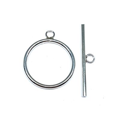 925 Sterling Silver T-Clasp 15mm (Wire 1.5mm, Bar 26mm)