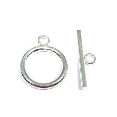 925 Sterling Silver T-Clasp 8mm (Wire 1.5mm, Bar 15mm)