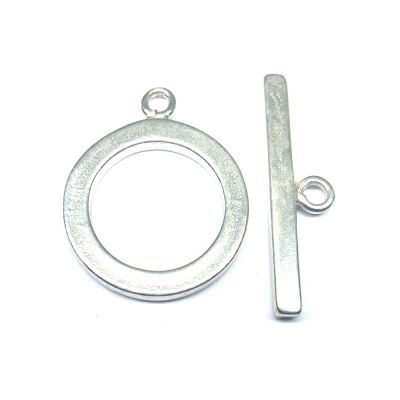 925 Sterling Silver T-Clasp 18mm (Wire 2.5mm)