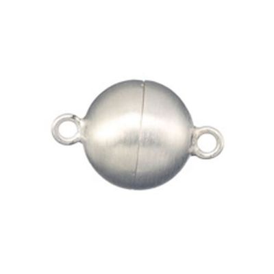 925 Sterling Silver Magnet Clasp Smooth Ball 14mm