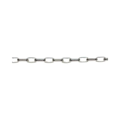 925 Sterling Silver Oval Link Chain 4X0.9mm