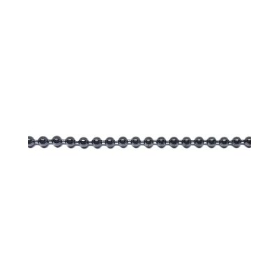 925 Sterling Silver Blackened Bead Chain 3mm