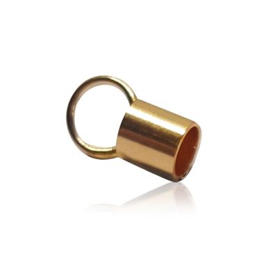 Yellow Gold Filled End Cap 3.6mm (Length: 4mm)