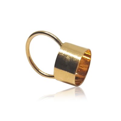 Yellow Gold Filled End Cap 6.6mm (Length: 5mm)