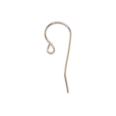 Yellow Gold Filled Kidney Ear Wire 0.7mm