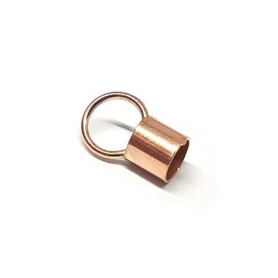 Rose Gold Filled End Cap 3.6mm(I/D) (Length: 4mm)