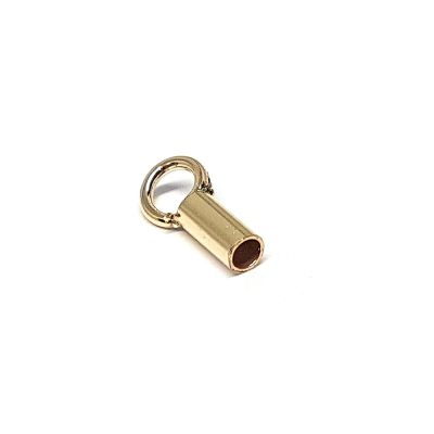 Yellow Gold Filled End Cap 1.4mm (Length: 4mm)
