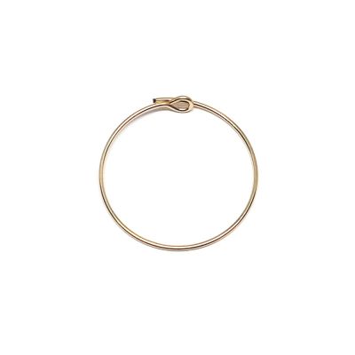Yellow Gold Filled Hoop Wire Earring 23mm 