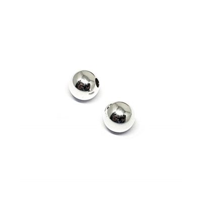 925 Sterling Silver One Hole Bead  6mm