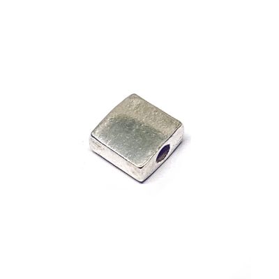 925 Sterling Silver Bead Square Pendant