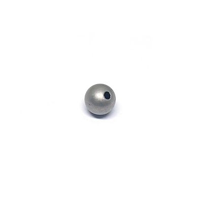 925 Blackened Silver One Hole Bead 6mm