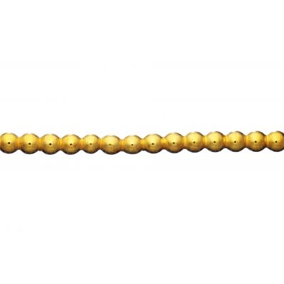 Brass Half Ball Beaded Wire 4mm