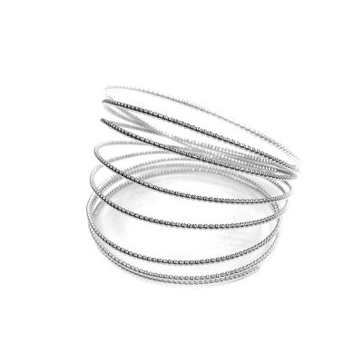 935 Silver Beaded Wire 0.7mm