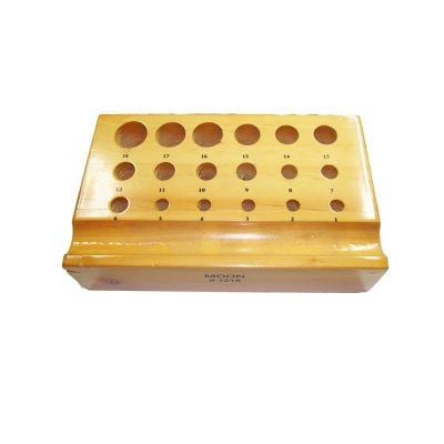 Wooden Box For Dapping Punches 18 Holes