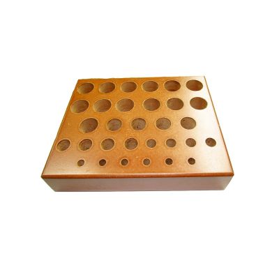Wooden Box For Dapping Punches 36 Holes