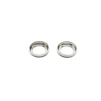 925 Sterling Silver Round Bezel Cup Rim 8mm
