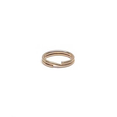 Yellow Gold Filled Oval  Split Rings 5.1X8.2mm