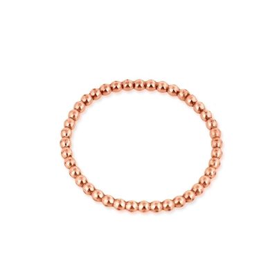 Rose Gold Filled 2mm Beaded Wire Ring  Size 5