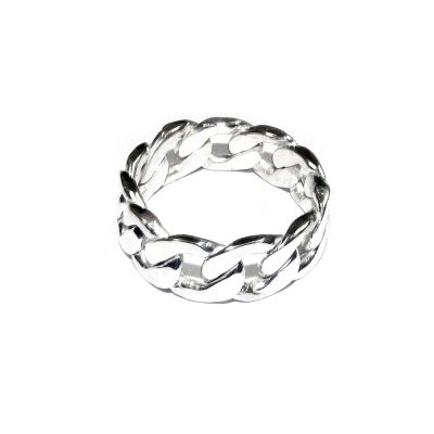 925 Sterling Silver Links Fashion Ring