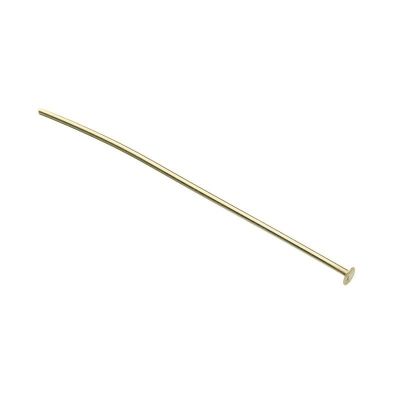 Yellow Gold Filled Pin With Flat Head 0.7/40mm