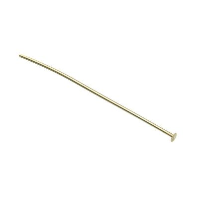 Yellow Gold Filled Pin With Flat Head 0.5/40mm
