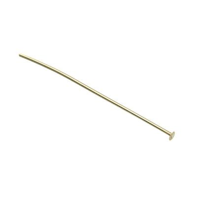 Yellow Gold Filled Pin With Flat Head 0.65/65mm