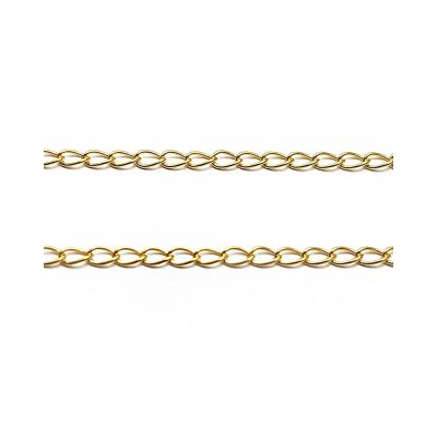 Yellow Gold Filled Oval Link Chain 0.5X3X2mm