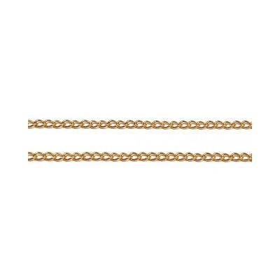 Yellow Gold Filled Curb Chain 1.5mm