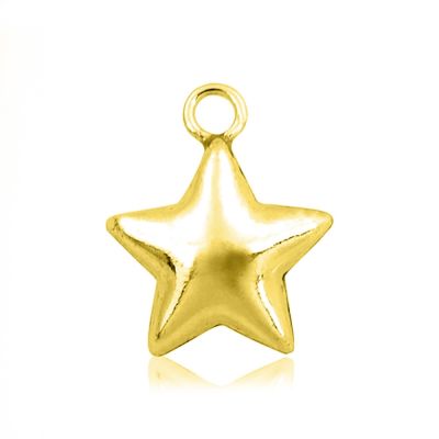 Yellow Gold Filled Small Swollen Star Pendant