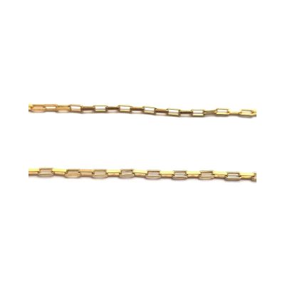 Yellow Gold Filled Antique Square Link Chain 1.5X3mm