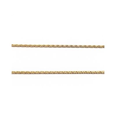 Yellow Gold Filled 0.75mm Wheat Chain