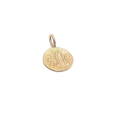 14K Gold Plated A.L.D. Coin Pendant