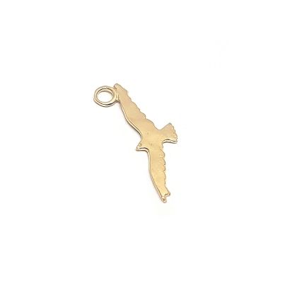 14K Gold Plated Eagle Pendant With Ring